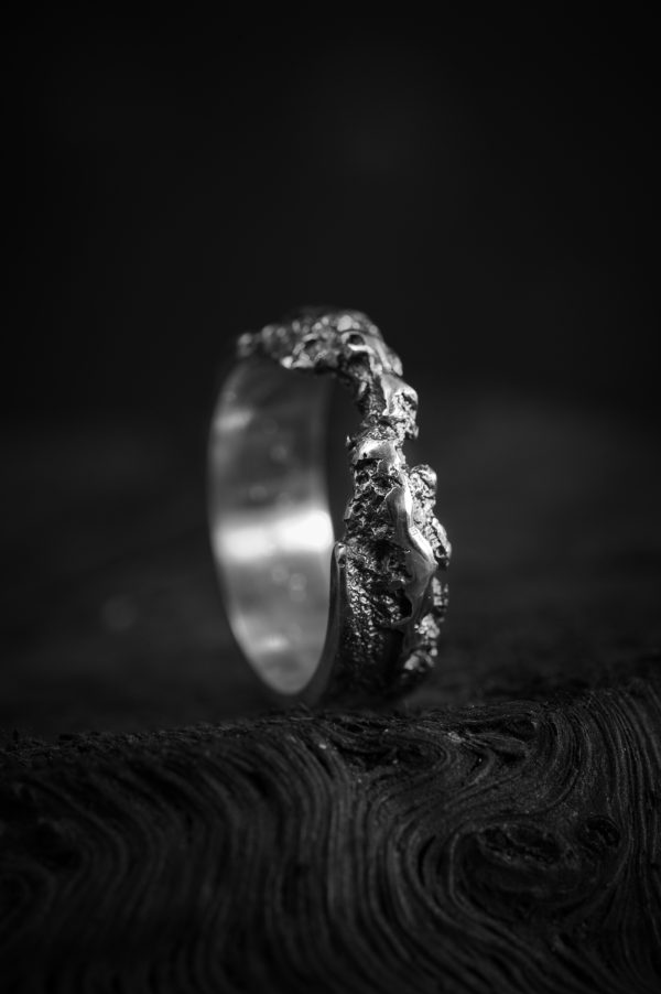Photo irregular silver ring - Archeo ver.6