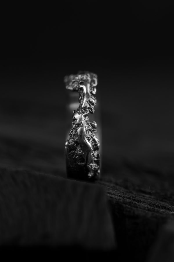 Photo irregular silver ring - Archeo ver.6