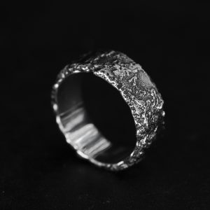 Modern silver ring - Archeo ver. 14, main image