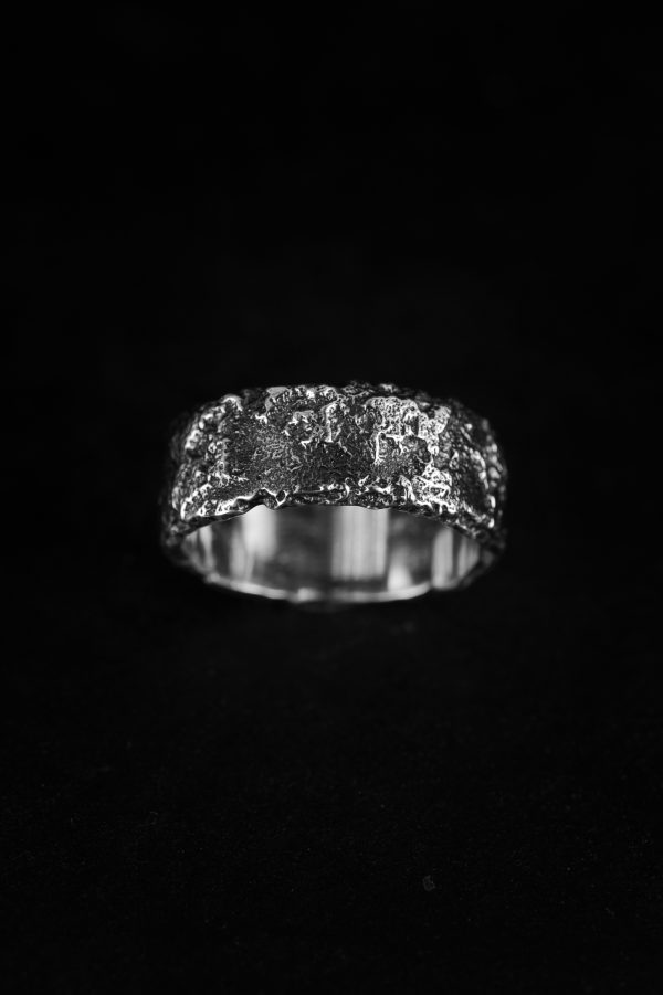 Modern silver ring - Archeo ver. 14, image 4