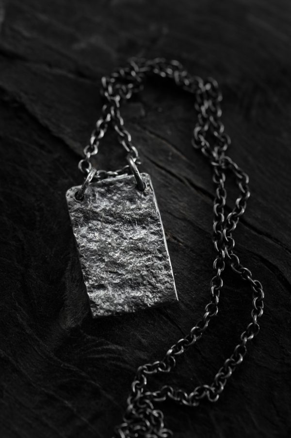 Dog Tag Necklace - sterling silver, with a 14K gold touch- image 3